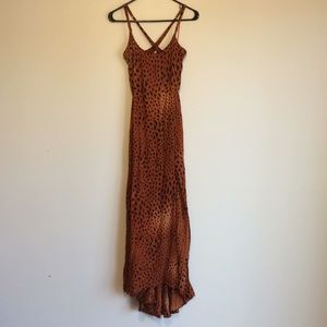 Billabong Rust Orange Printed Maxi Dress